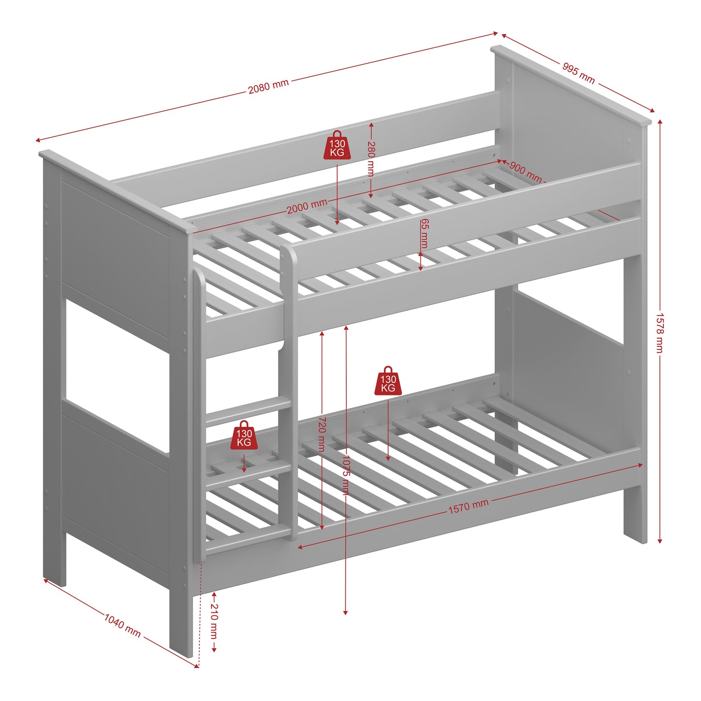 Pixie Single Bunk Bed