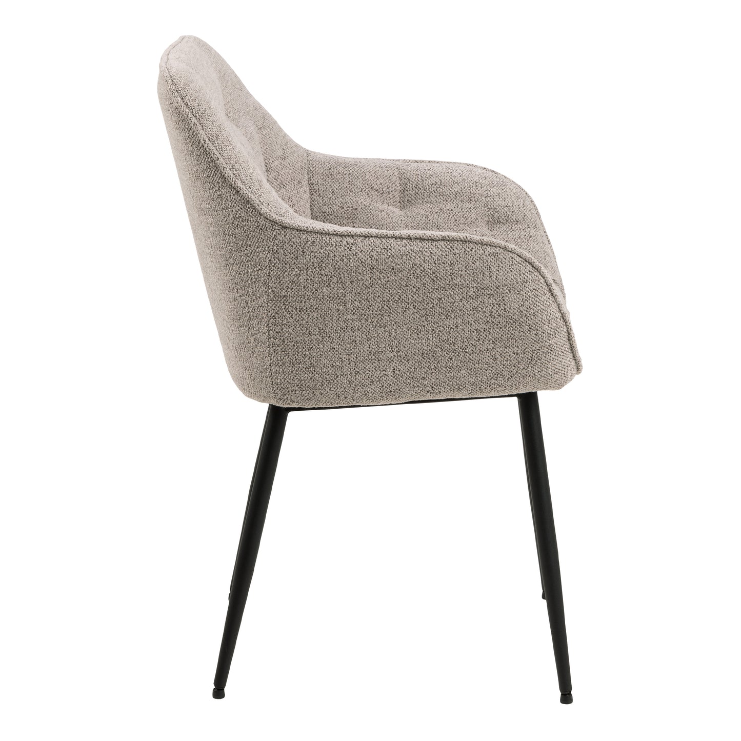 Ayla Dining Chair with Armrest in Monza Beige Set of 2