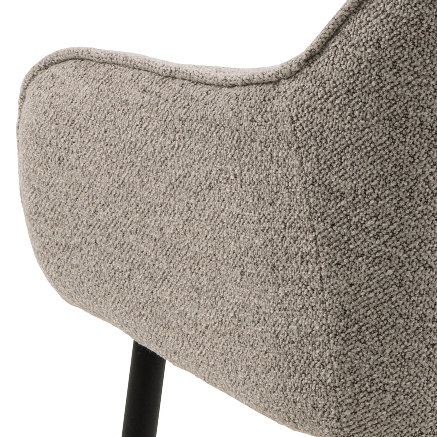 Ayla Dining Chair with Armrest in Monza Beige Set of 2