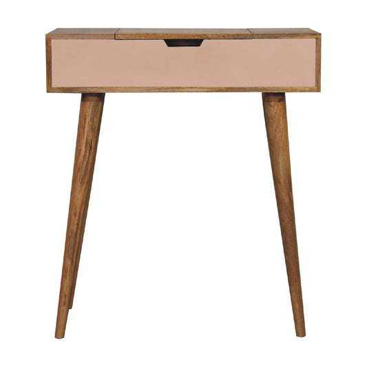 Compact Pink Foldable Vanity