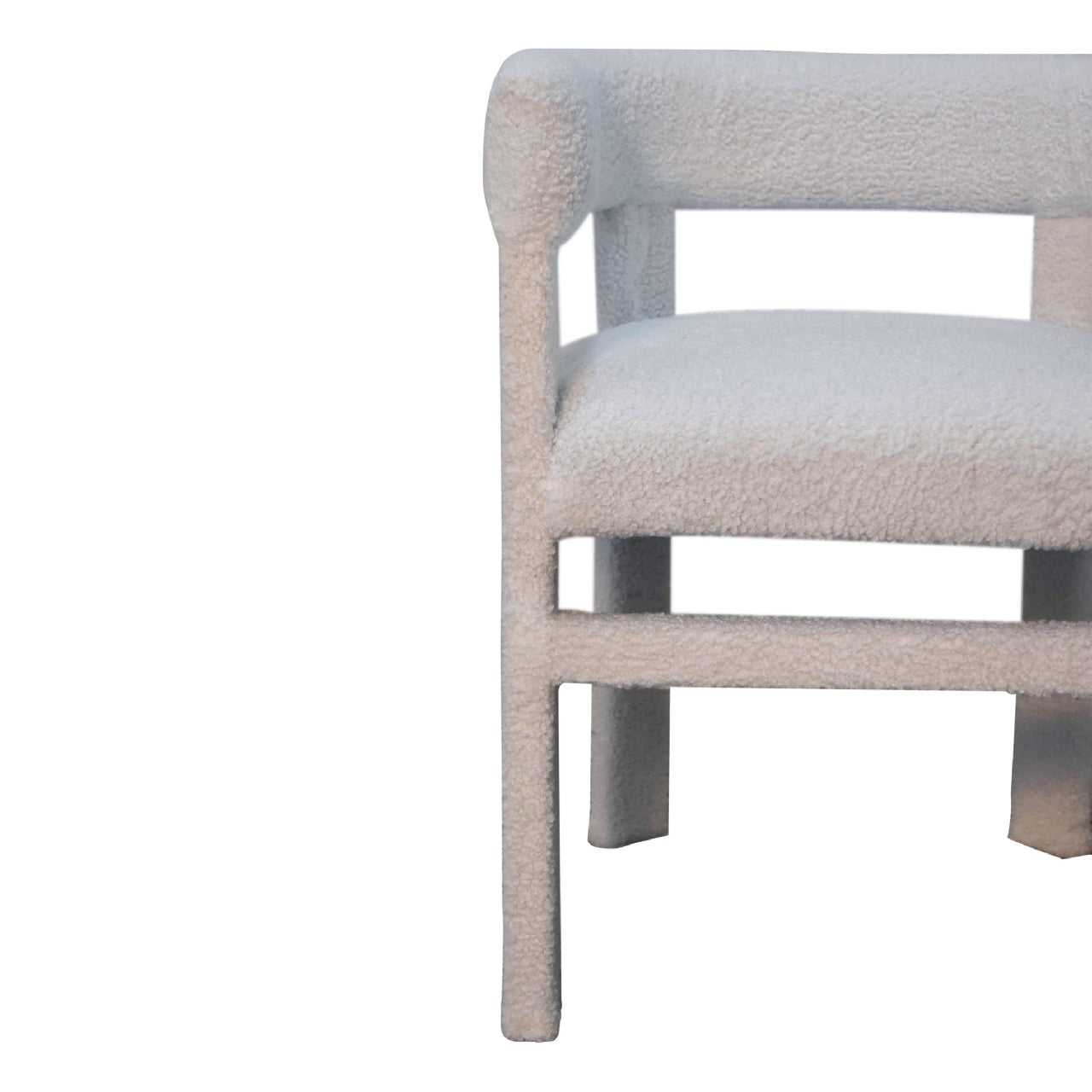 Opal White Accent Chair