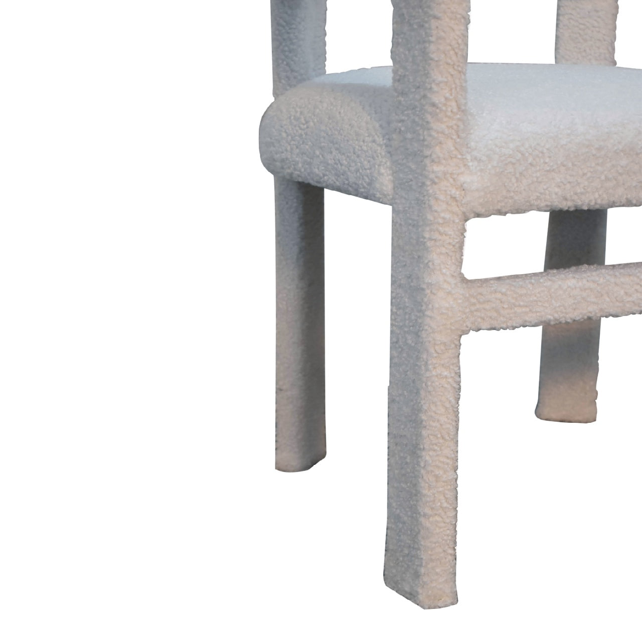 Opal White Accent Chair